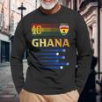 ガーナ サッカージャージ ガーナ国旗 サッカー愛好家 長袖Tシャツ 高齢者への贈り物
