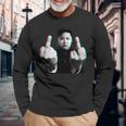 キム・ジョンアン Flipping The Bird 長袖tシャツ 長袖Tシャツ 高齢者への贈り物