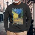 ゴッホ 面白いtシャツ アート 夜のカフェテラス 印象派 絵画 メンズ レディース 面白い 服 美術 油彩画 長袖tシャツ 長袖Tシャツ 高齢者への贈り物