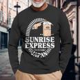サンライズ エクスプレス トレイン 日本 東京 出雲 サンライズ 出雲 電車 長袖Tシャツ 高齢者への贈り物