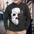 ジェイソンホッケーマスク ハロウィンシャツ 13日の金曜日 長袖Tシャツ 高齢者への贈り物