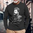 ジョルジュ・ビゼー。 フランスの作曲家。 クラッシック。 長袖Tシャツ 高齢者への贈り物
