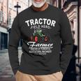 トラクター、トラクター、トラクター、農業 長袖Tシャツ 高齢者への贈り物
