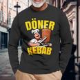 ドネルケバブドネルケバブドネルケバブグリルドネルケバブドネルケバブ 長袖Tシャツ 高齢者への贈り物