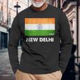 ニューデリーインドシャツ 長袖Tシャツ 高齢者への贈り物