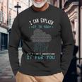 バイナリコーディング I Can Explain It コンピューターコーディングプログラマー 長袖Tシャツ 高齢者への贈り物