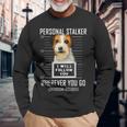 パーソナルストーカー犬ジャックラッセルテリア私はあなたに従います Jack Russell Terrier Dog 長袖tシャツ 長袖Tシャツ 高齢者への贈り物