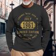 レジェンドは1961年七月生まれ 誕生日 長袖Tシャツ 高齢者への贈り物