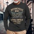 ロイヤルエンフィールドwdReクラシックモーターサイクルww2 長袖tシャツ 長袖Tシャツ 高齢者への贈り物