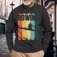 ロウイングスポーツ。レトロビンテージ。Rowing Crew（ローイングクルー 長袖Tシャツ 高齢者への贈り物