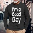 ヴィンテージ レトロ 60年代 I'm A Good Boy 長袖Tシャツ 高齢者への贈り物