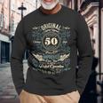 ヴィンテージ50歳の誕生日のお祝いオリジナルリビングレジェンド 長袖tシャツ 長袖Tシャツ 高齢者への贈り物
