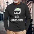 冷奴 Cool Guy クールガイ（おかしな日本語）間違い 英語 豆腐 キャラ 【変なデザイン屋さん】面白い ギャグ 長袖Tシャツ 高齢者への贈り物