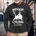 屋内 サイクリング スピンバイク 有酸素運動 ジム ワークアウト 面白い スピン クラス 長袖Tシャツ 高齢者への贈り物