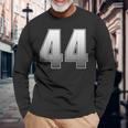 数字 番号 44 四十四 長袖Tシャツ 高齢者への贈り物