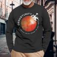 火星のオポチュニティ・ローバー オピー 宇宙探検 長袖Tシャツ 高齢者への贈り物
