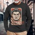 相撲 力士 日本語 漢字 アニメ レスリング 日本 お土産 長袖Tシャツ 高齢者への贈り物