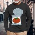 缶詰トマト 長袖Tシャツ 高齢者への贈り物