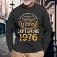 メンズ 誕生日プレゼント The Legends 1976年9月 長袖Tシャツ 高齢者への贈り物