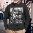 騎士と死と悪魔 アルブレヒト・デューラー1513 長袖tシャツ 長袖Tシャツ 高齢者への贈り物