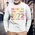 1972年3月日 誕生日 限定版 54歳 54歳 長袖Tシャツ 高齢者への贈り物