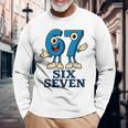 67 シックスセブン 6-7 Gen Alpha イタリアンブレインロットゲームミーム 長袖Tシャツ 高齢者への贈り物