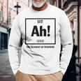 Ah The Element Ofurprise Periodic Table 長袖Tシャツ 高齢者への贈り物