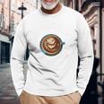 Barista Artista 社員カフェ用ラテアート 長袖Tシャツ 高齢者への贈り物