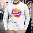 Colormear Happy Holi 長袖Tシャツ 高齢者への贈り物