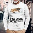 Cute Leonberger If You Love Me Let Meleep パジャマ 長袖Tシャツ 高齢者への贈り物
