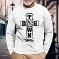 メンズ Dogtown Garage Cross クリスチャンtシャツ 長袖Tシャツ 高齢者への贈り物