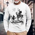 Don Quixote アートワーク 長袖tシャツ 長袖Tシャツ 高齢者への贈り物
