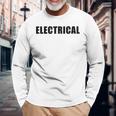 Electrical – Professional Electriciantaff Uniform 長袖Tシャツ 高齢者への贈り物