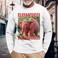 Brainrot Animal Gen Alpha Meme ストロベリーエレファント 長袖Tシャツ 高齢者への贈り物