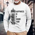 Happiness Is A Warm Tube アナログオーディオ。真空管 長袖Tシャツ 高齢者への贈り物
