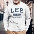 Lee Massachusetts Ma ビンテージスポーツデザイン ネイビー 長袖tシャツ 長袖Tシャツ 高齢者への贈り物