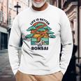 Life Is Better With Bonsai 屋内 盆栽 盆栽ポット 盆栽 長袖Tシャツ 高齢者への贈り物
