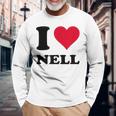 I Love Nell 長袖Tシャツ 高齢者への贈り物