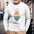 Love Wins Always Lgbt Lgbtq レインボープライド月間サポート 長袖Tシャツ 高齢者への贈り物