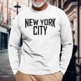 New York City Manhattan シャツ メンズ レディース 長袖Tシャツ 高齢者への贈り物