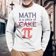 Pi Day Math Is A Piece Of Cake ファニーtシャツ 314用 長袖Tシャツ 高齢者への贈り物