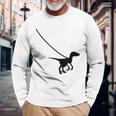 Raptor Velociraptor On A Leash Dino Cool Graphic Tank Top Long Sleeve T-Shirt Gifts for Old Men