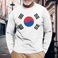South Korea Korean National Flageoul 長袖Tシャツ 高齢者への贈り物