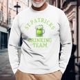 St Patrick Day セント・パトリックス・デー コスチューム ビール アイリッシュ Drinking Team 長袖Tシャツ 高齢者への贈り物