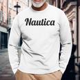 Top Thatays The Name Nautica 長袖Tシャツ 高齢者への贈り物
