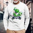 ザ・スーパーマリオギャラクシー・ムービー Yoshi Champion 長袖tシャツ 長袖Tシャツ 高齢者への贈り物