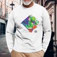 ザ・スーパーマリオギャラクシー・ムービーyoshi In Action 長袖Tシャツ 高齢者への贈り物
