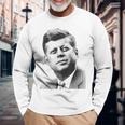 ジョン・F・ケネディ大統領 長袖Tシャツ 高齢者への贈り物