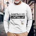 バスケットボール Basketball Life ラビット 長袖Tシャツ 高齢者への贈り物