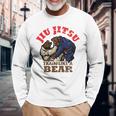 ブラジリアン柔術 Bjj クマのように訓練する 長袖tシャツ 長袖Tシャツ 高齢者への贈り物